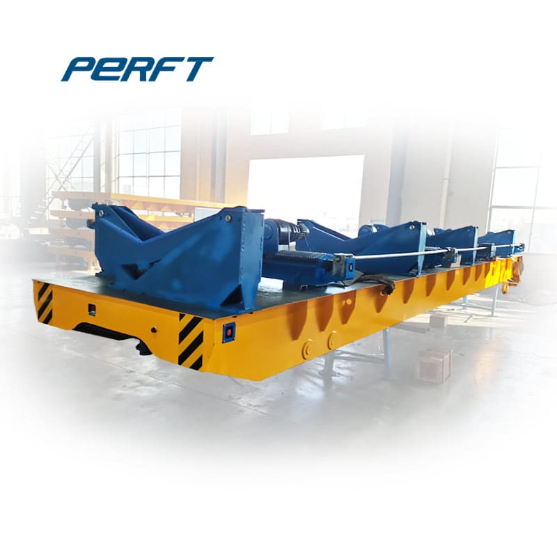 coil transfer trolley on cement floor 200t